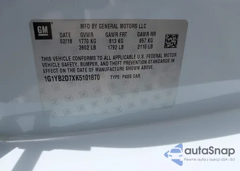 2019 Chevrolet Corvette Stingray from USA, damaged, VIN 1G1YB2D7XK5101870